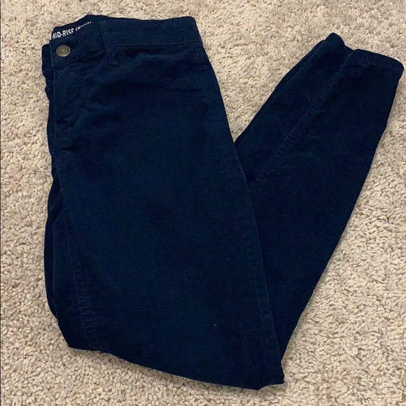 Navy corduroy jeggings - Picture 2 of 3